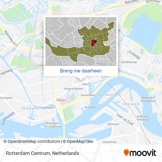 Rotterdam Centrum kaart
