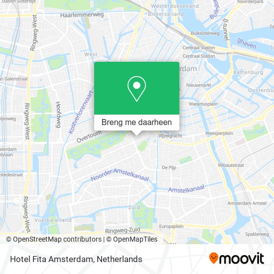 Hotel Fita Amsterdam kaart