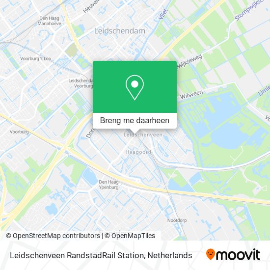 Leidschenveen RandstadRail Station kaart