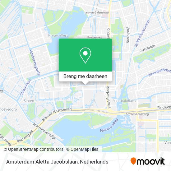 Amsterdam Aletta Jacobslaan kaart