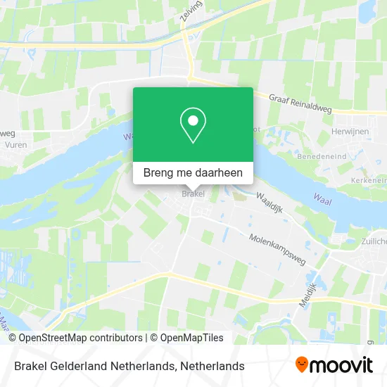 Brakel Gelderland Netherlands kaart