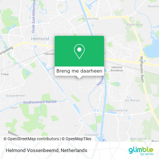 Helmond Vossenbeemd kaart