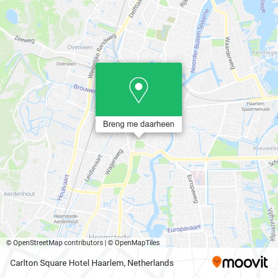 Carlton Square Hotel Haarlem kaart