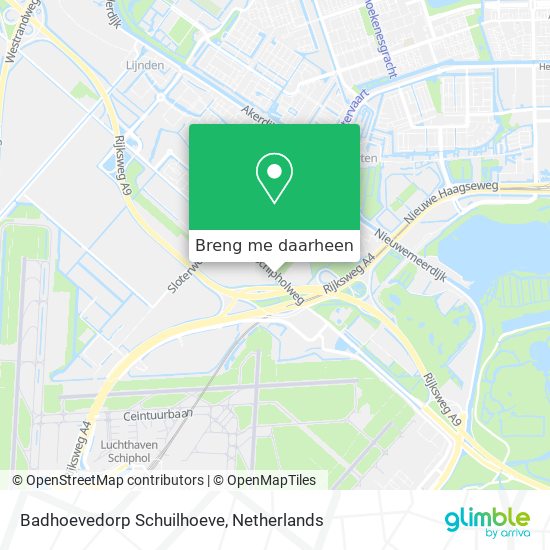 Badhoevedorp Schuilhoeve kaart