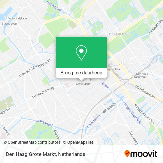 Den Haag Grote Markt kaart