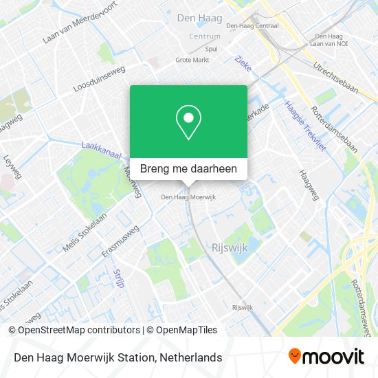 Den Haag Moerwijk Station kaart