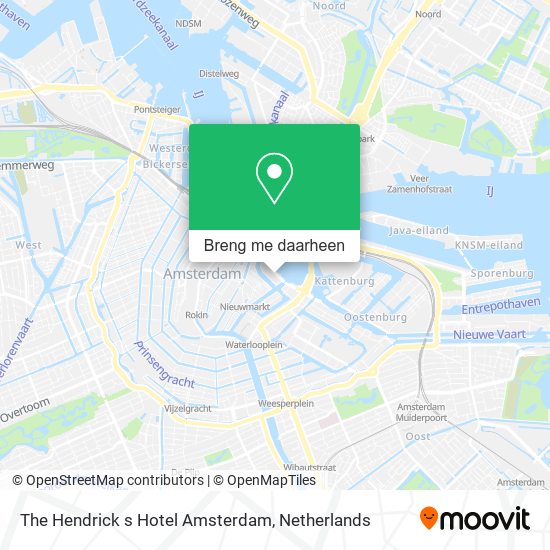 The Hendrick s Hotel Amsterdam kaart