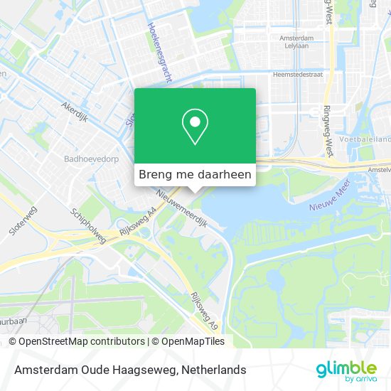 Amsterdam Oude Haagseweg kaart