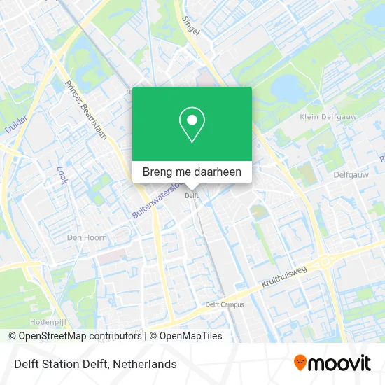 Delft Station Delft kaart