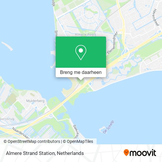 Almere Strand Station kaart