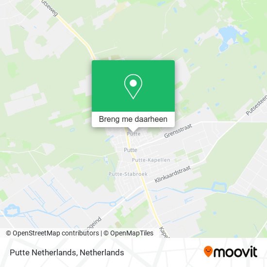 Putte Netherlands kaart
