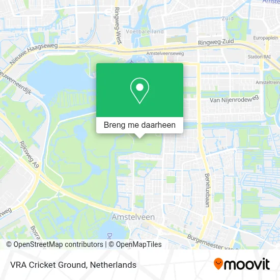 VRA Cricket Ground kaart