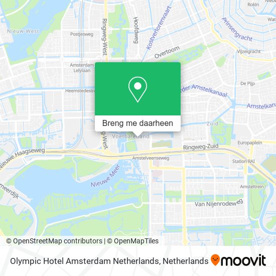 Olympic Hotel Amsterdam Netherlands kaart