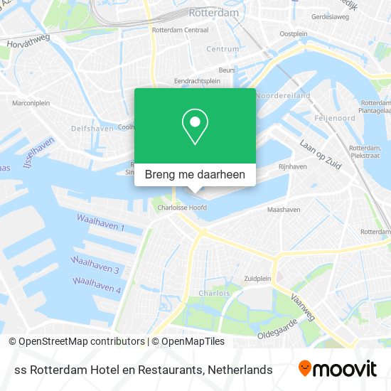 ss Rotterdam Hotel en Restaurants kaart