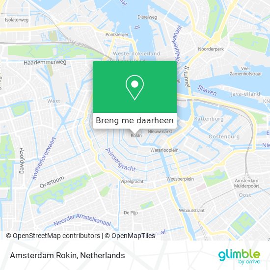Amsterdam Rokin kaart