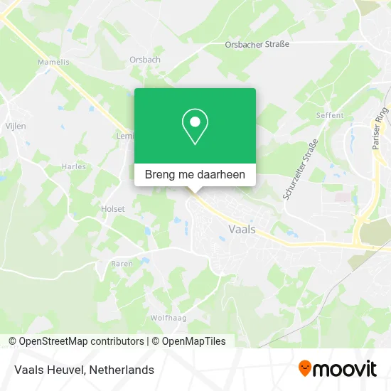 Vaals Heuvel kaart