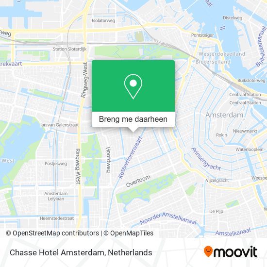 Chasse Hotel Amsterdam kaart