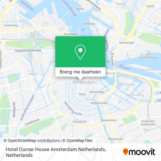 Hotel Corner House Amsterdam Netherlands kaart