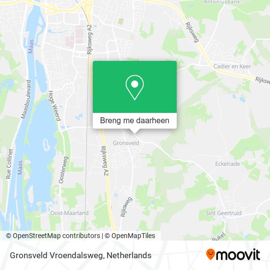 Gronsveld Vroendalsweg kaart