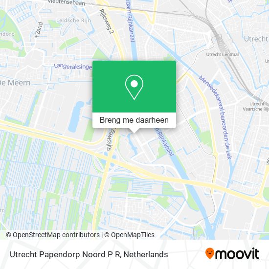 Utrecht Papendorp Noord P R kaart