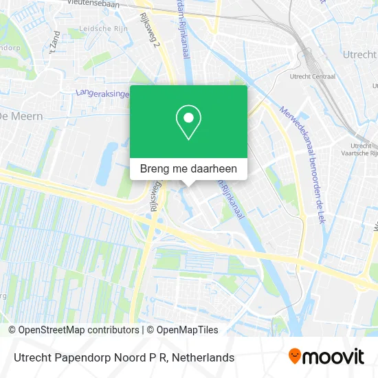 Utrecht Papendorp Noord P R kaart