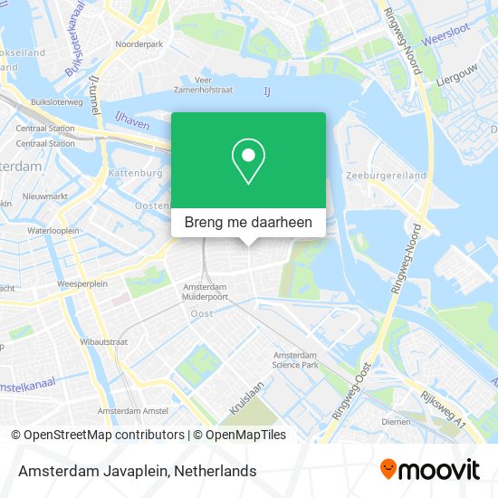 Amsterdam Javaplein kaart