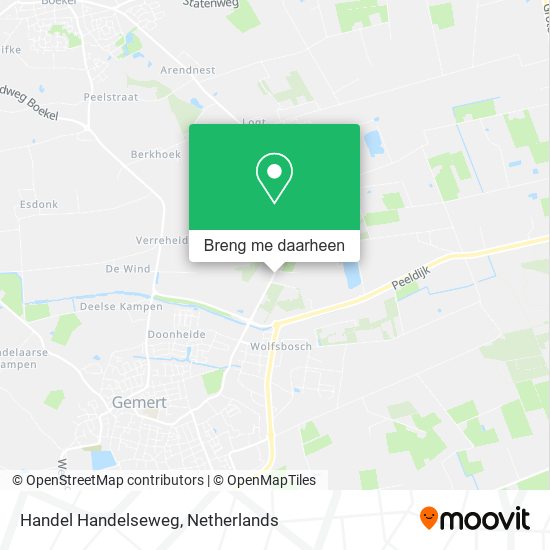 Handel Handelseweg kaart