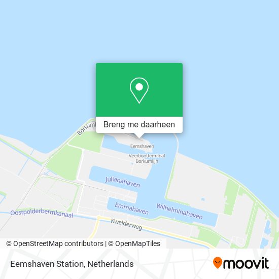 Eemshaven Station kaart
