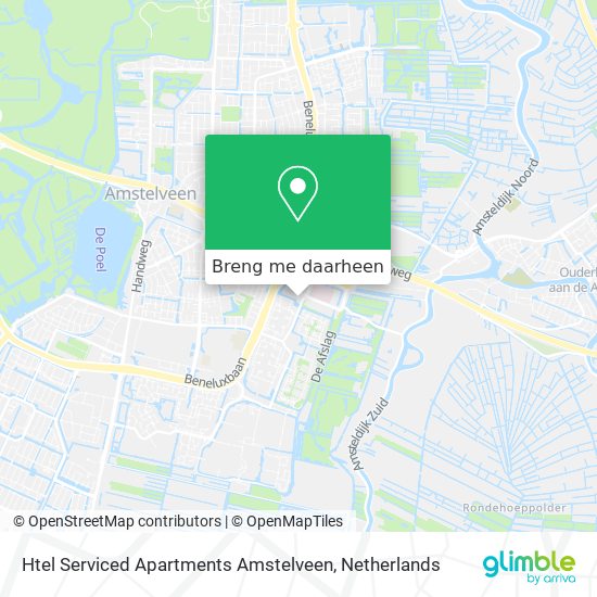 Htel Serviced Apartments Amstelveen kaart