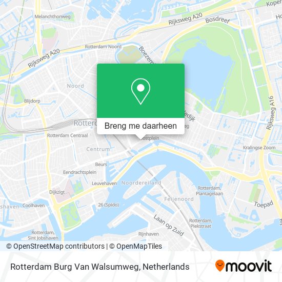 Rotterdam Burg Van Walsumweg kaart