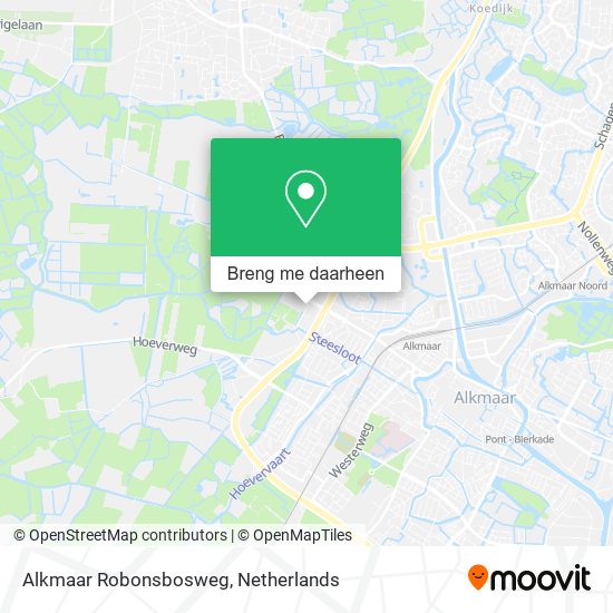 Alkmaar Robonsbosweg kaart