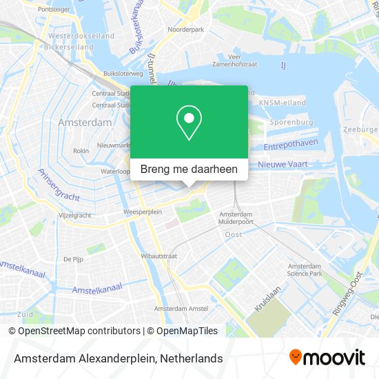 Amsterdam Alexanderplein kaart