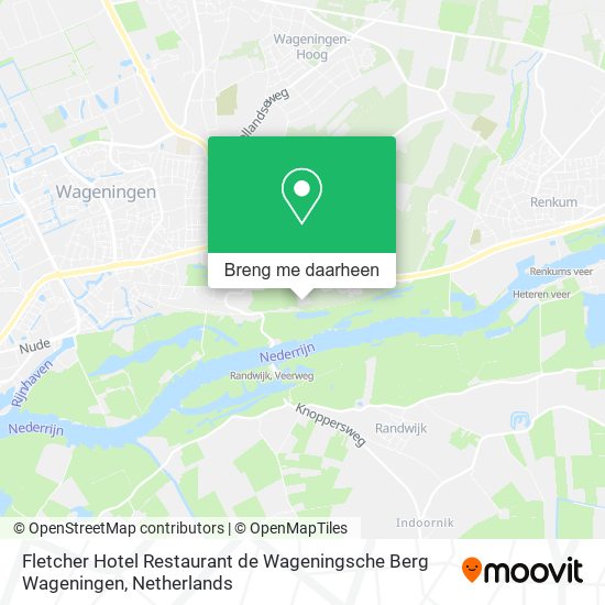 Fletcher Hotel Restaurant de Wageningsche Berg Wageningen kaart