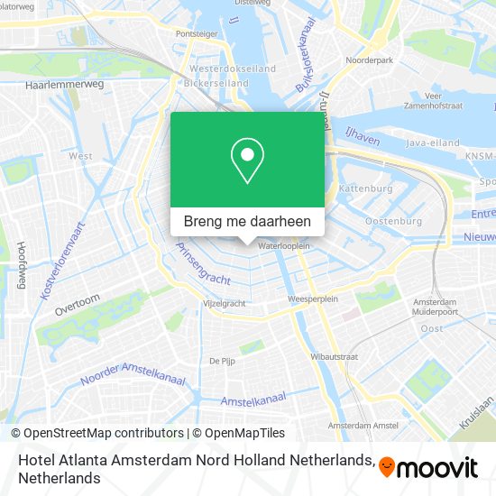 Hotel Atlanta Amsterdam Nord Holland Netherlands kaart