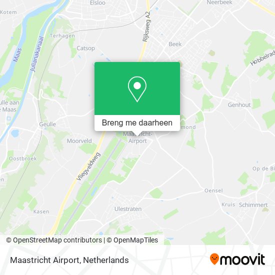 Maastricht Airport kaart