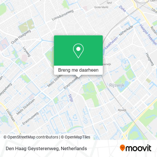 Den Haag Geysterenweg kaart