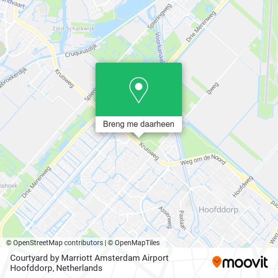 Courtyard by Marriott Amsterdam Airport Hoofddorp kaart