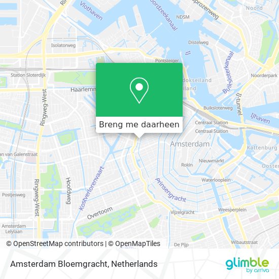 Amsterdam Bloemgracht kaart