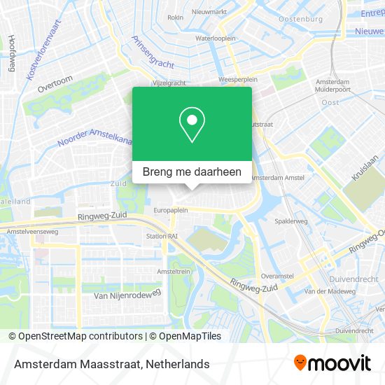 Amsterdam Maasstraat kaart