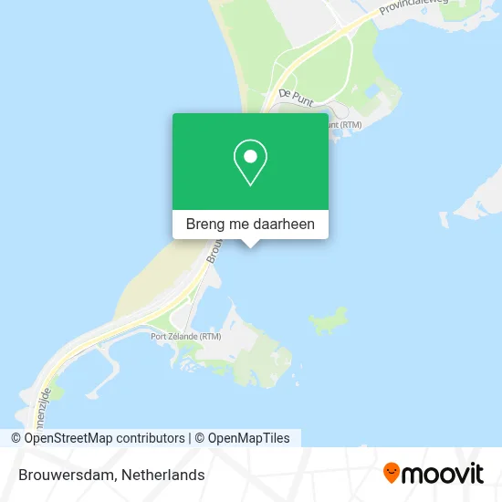 Brouwersdam kaart