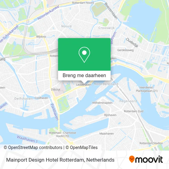 Mainport Design Hotel Rotterdam kaart