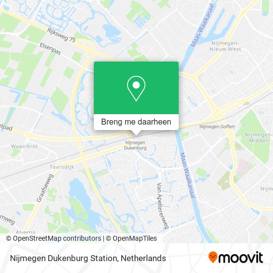 Nijmegen Dukenburg Station kaart