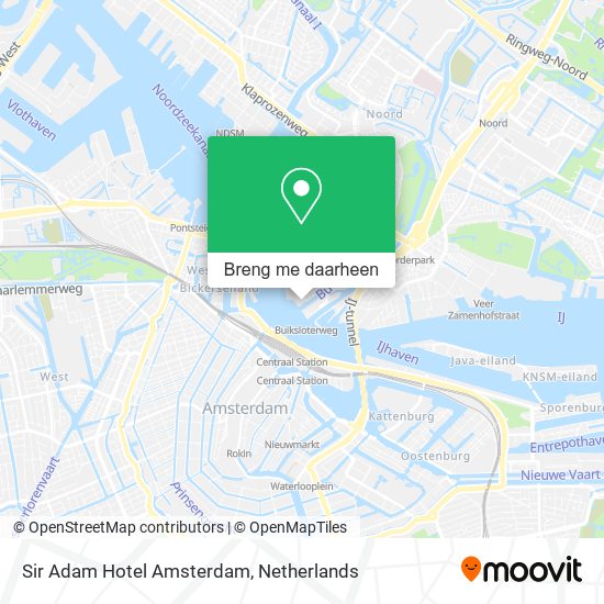 Sir Adam Hotel Amsterdam kaart