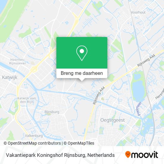 Vakantiepark Koningshof Rijnsburg kaart