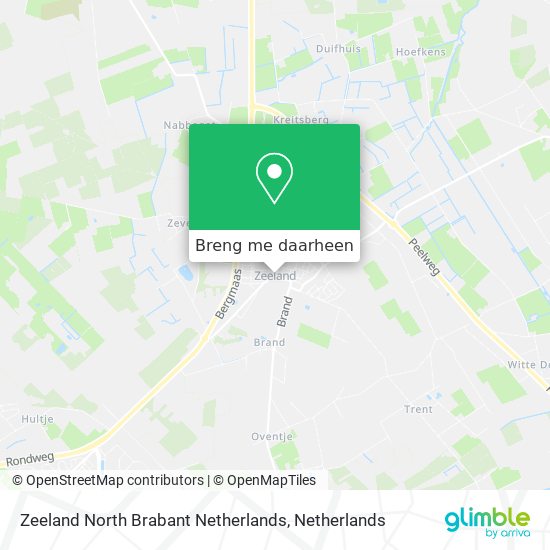 Zeeland North Brabant Netherlands kaart