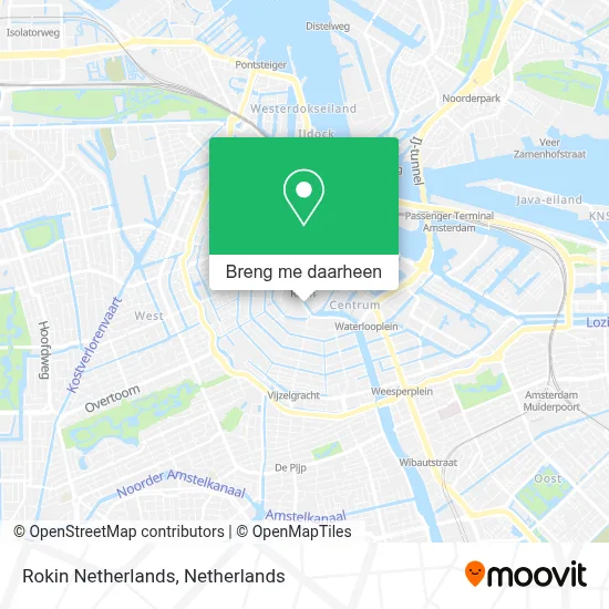 Rokin Netherlands kaart