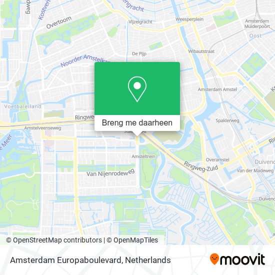 Amsterdam Europaboulevard kaart