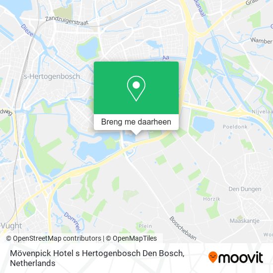 Mövenpick Hotel s Hertogenbosch Den Bosch kaart