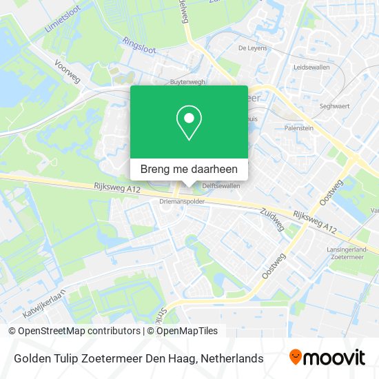 Golden Tulip Zoetermeer Den Haag kaart