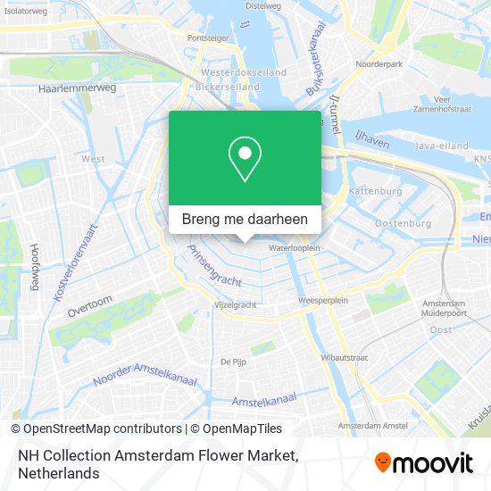 NH Collection Amsterdam Flower Market kaart